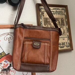 Brown Leather Crossbody Bag
